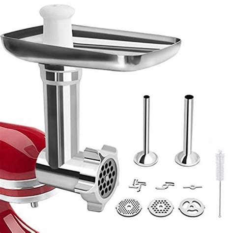 Hachoir Viande En M Tal Accessoire Pour Mixeurs Sur Socle Kitchenaid