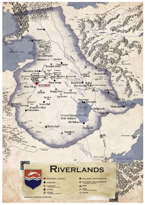 Westeros Riverlands By 86botond On Deviantart Game Of Thrones Map