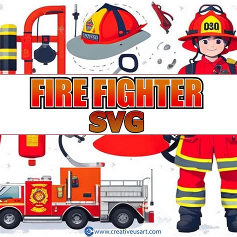 Firefighter Svg Tagged Firefighter Svg Creativeusarts