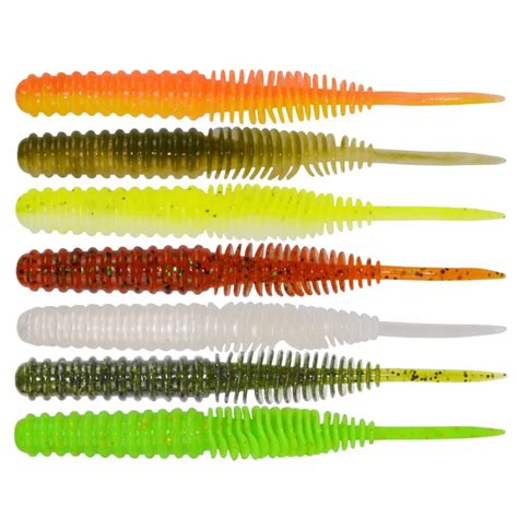 5 St Cke Viel 100mm 4 5g Weiche Wurm Grub K Der Locken Angelger T