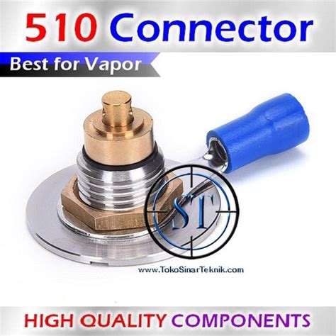 Jual Connector 510 Konektor Diy Center Pin 22mm Vape Vapor Vaping Ba 510 Kota Serang