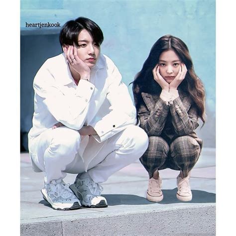 Jenkook Couple Edit Ship Jennie X Jungkook Cr On Pict 👀 Fotografi Pasangan Selebritas