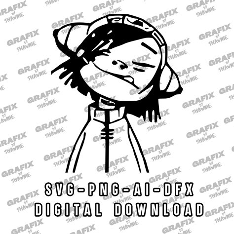 Gorillaz Noodle Decal Sticker Decals Svg Png  Etsy