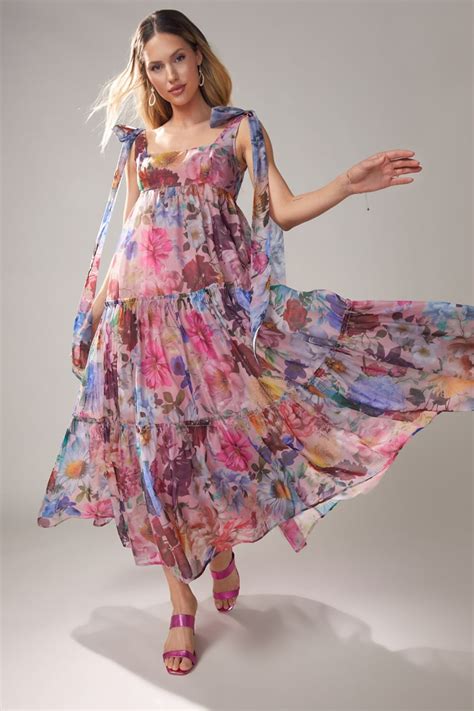 Julia Tiered Floral Maxi Dress