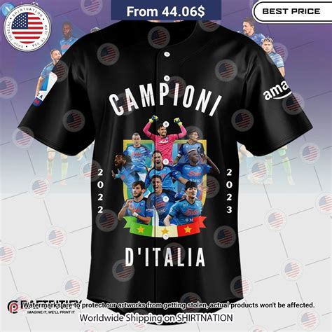 NEW SSC Napoli Campione D Italia 2023 Baseball Jerseys Shirtnation