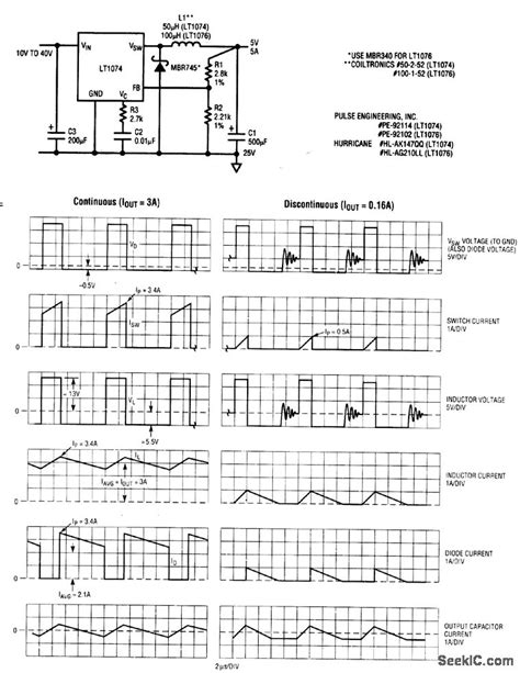 Basic Positive Buck Converter Power Supply Circuit Circuit Diagram