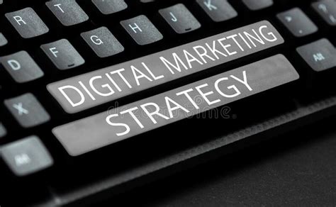 Writing Displaying Text Digital Marketing Strategy Internet Concept Services Using Digital