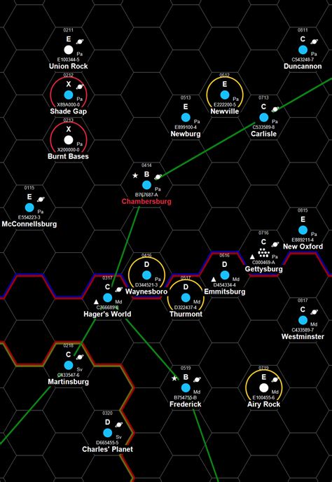 Subsector From A Map Traveller Rpg Blog The Zhodani Base