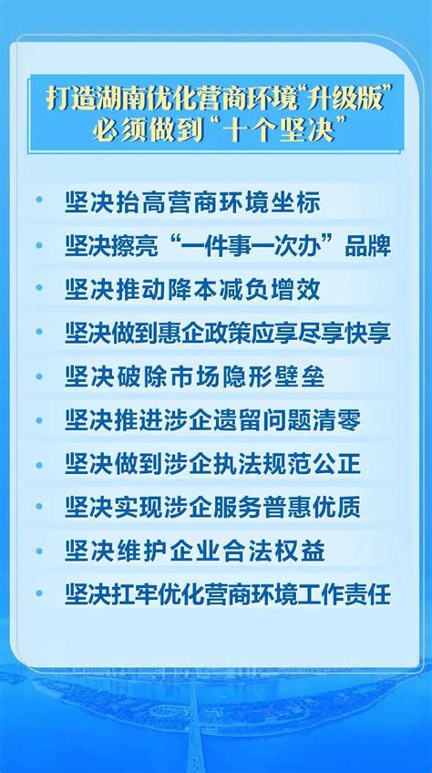 优化营商环境，如何读懂省长提出的必须做到“十个坚决” 岳阳市政府门户网站