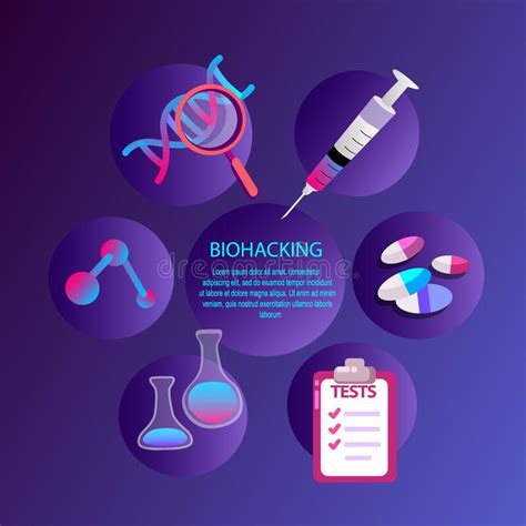 Esquema Concepto Biohacking Régimen De Estilo De Vida Saludable