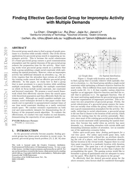 Finding Effective Geo Social Group For Impromptu Activity With Multiple