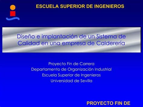 Ppt Dise O E Implantaci N De Un Sistema De Calidad En Una Empresa De