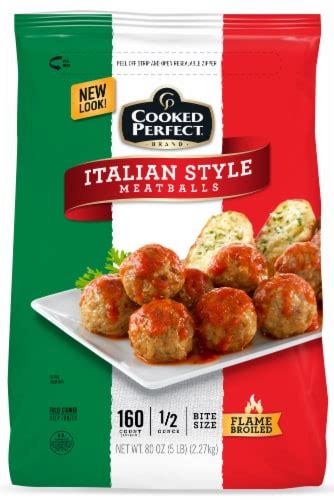 Cooked Perfect Italian Style Frozen Meatballs 80 Oz Kroger