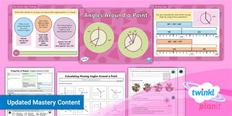 Y Properties Of Shape Planit Maths Lesson Calculating Angles Around