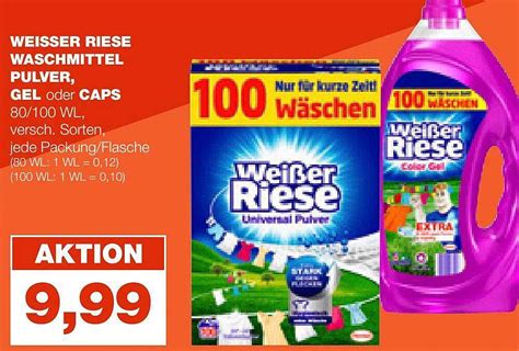 Weisser Riese Waschmittel Pulver Gel Oder Caps Angebot Bei Real