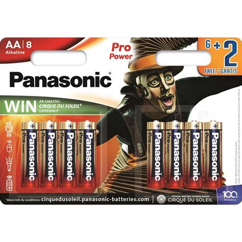 ᐉ Батарейка Panasonic Pro Power AA BLI 8 Alkaline Cirque du Soleil