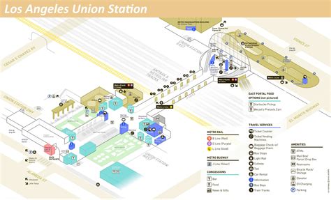 Los Angeles Union Station Map Ontheworldmap