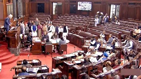 Parliament Budget Session Both Houses Adjourned Within Minutes Of