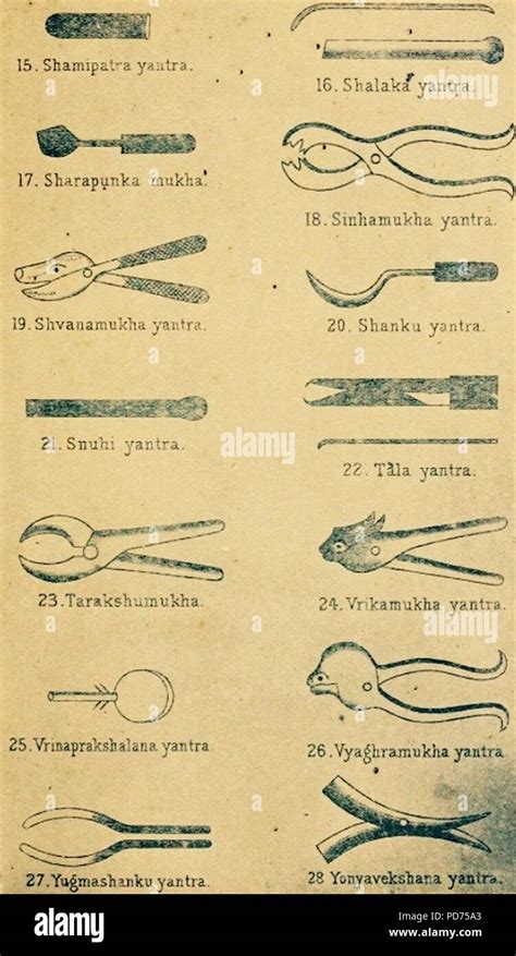 Ancient Hindu Text Sushruta Samhita Yantra Surgical Instruments 4 Of 4