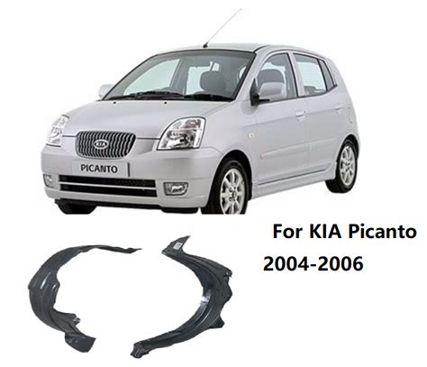 1ชุดสำหรับ Kia Picanto เช้า2004 2005 2006แผ่นบังโคลนหน้ากันชนหน้าด้านในไดร์เวอร์ด้านหน้า