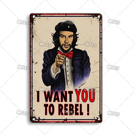 Mises Classic Movie Che Guevara Metal Poster Old Metal Tin Sign