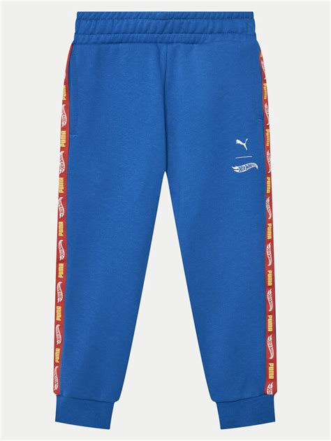 Puma Pantaloni Da Tuta Hot Wheels 630072 Blu Regular Fit Modivo It