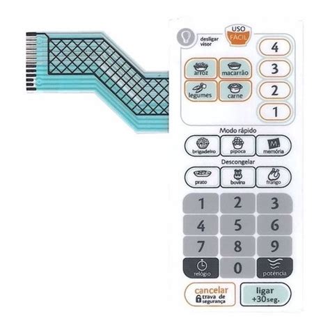 Membrana Teclado Microondas Consul Facilite Cmp25 Cmp 25 Submarino