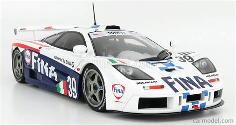 Solido 1804103 Scale 1 18 Mclaren F1 Gtr 6 1l V12 Fina Team Bigazzi Srl N 39 24h Le Mans 1996