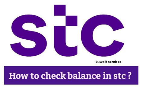 How To Check Balance In Stc Kuwait Services