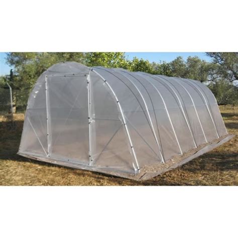 Serre Jardin Tunnel Semi PRO 4m X 6m X 2 2m 2 Portes Cdiscount Jardin