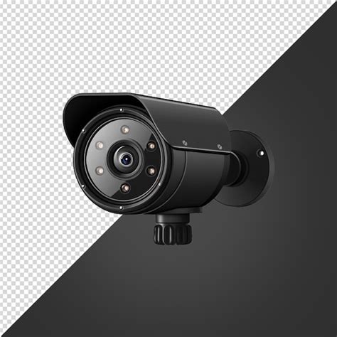 Premium PSD Cctv Camera Isolated On White Background