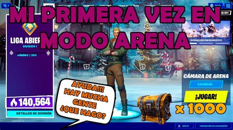 Mi Primera Vez En Modo Arena De Fortnite Facil Youtube