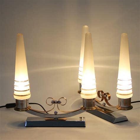 Art Deco Lamps, Set of 2 for sale at Pamono