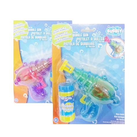 Toy Bubble Gun Smll W Light Asst Clrs Wholesale