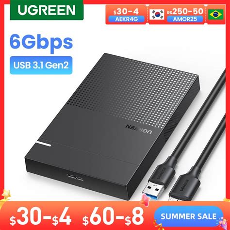 Ugreen Hdd Case 2 5 Harde Schijf Behuizing Usb Type C Sata 5Gbps Voor