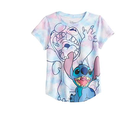 Disneys Lilo And Stitch Girls 7 16 Tie Dye Graphic Tee