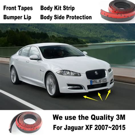 Car Bumper Lips For Jaguar XF 2007 2015 Spoiler For Car Tuning Body