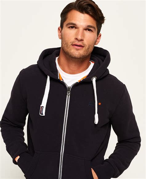 Superdry Orange Label Zip Hoodie Mens Mens Hoodies