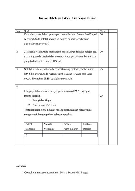 Tugas Tuton 1 PDGK4202 Hanya Untuk Dibaca Kerjakanlah Tugas