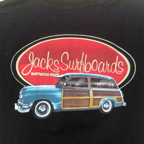 Jacks Surfboards Huntington Beach California Black W Gem