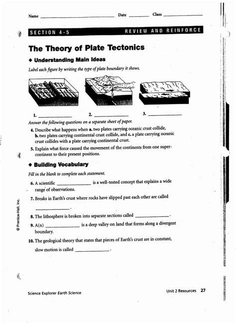 Plate Tectonic Worksheet Answers Awesome Worksheet Plate Tectonic