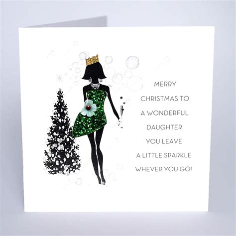 Wonderful Daughter Christmas Card The Dotty House