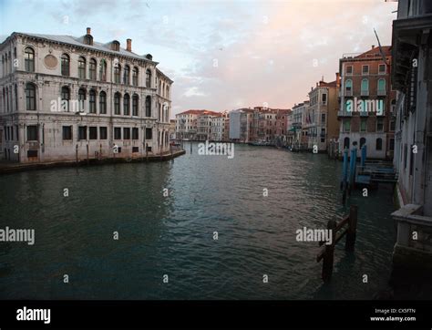 Photo of a typical canal Venice city Stock Photo - Alamy