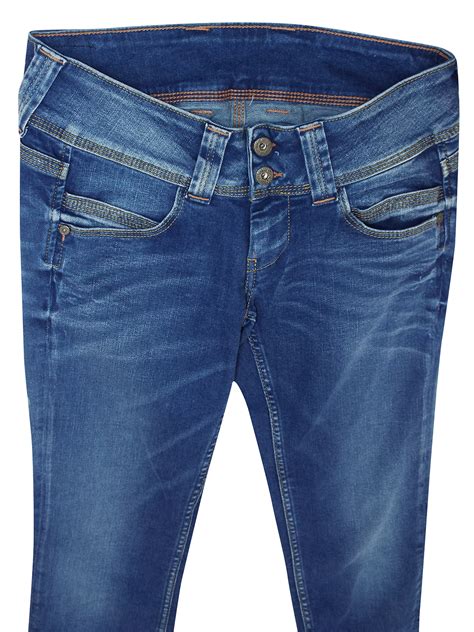 Pepe Jeans Pepe Jeans Blue Denim Venus Low Rise Regular Fit