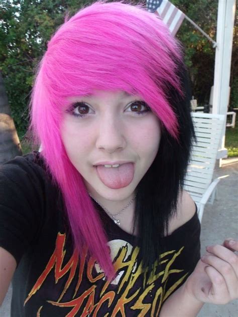 Scenesfrom Uk Emo Lovers2 Photo Emo Scene Hair Scene Hair Pink And Black Hair