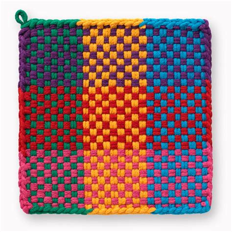 Checkers Pot Holder Hot Pad Kitchen Ware Handcrafted Potholder Cotton Potholder Cotton Hot