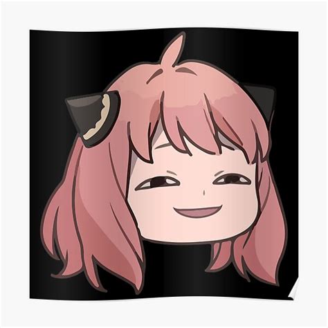 Anya Smug Face Heh Poster For Sale By Mangamolly Redbubble