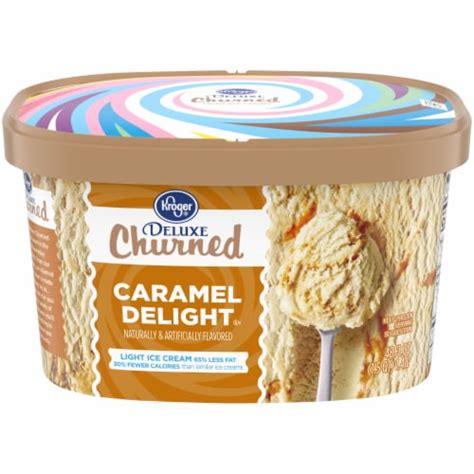 Kroger® Deluxe Churned Caramel Delight Light Ice Cream Tub 48 Oz