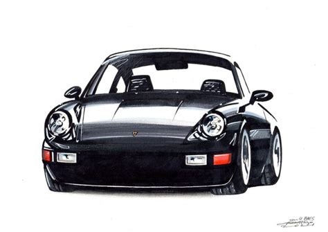 Afbeelding Illustratie Porsche Dessin Original Catawiki