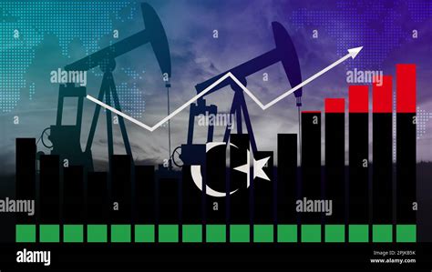 Libya oil industry concept. Economic crisis, increased prices, fuel ...